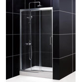 Illusion Sliding Door Shower Enclosure with Base