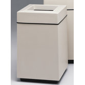 Fiberglass Series 30 Gallon Top Entry Square Receptacle