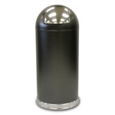 Dome Top Waste Receptacle  with Push Door