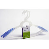 Broad Shoulder Grip Deluxe European Clothing Hanger Set in Blue (2 count )