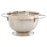 5 Quart Stainless Steel Apple and Pear Design Colander