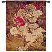 Golden Dragon Tapestry