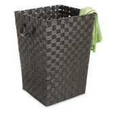 Polypropylene Strap Hamper in Espresso