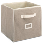 12" Linen Collapsible Cube