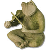 Animals Frog Singing Jazz-Violin Statue