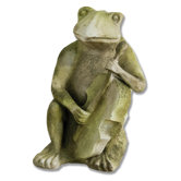 Animals Frog Singing Jazz-Bass Statue
