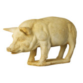 Animals Pig on Base Garden Statue