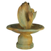 Fiber Stone Santi Fish Fountain