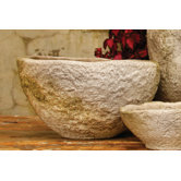 Rough Hewn Round Bowl Planter