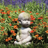 Children Baby by Ann Copper Outdoor Statue