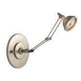 Articulated Gallery Light One Light Articulated Gallery Light in Stainless Steel