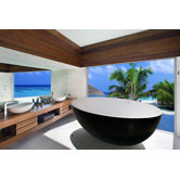 PureScape Ovatus Freestanding AquaStone Bathtub