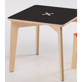 Bambino Legno Tiscrivo Table in Natural / Blackboard