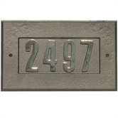 Manchester Cast Aluminum Address Plaque