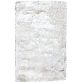 Crystal Solid White Rug