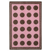 Woodgrain Pink Fluffy Kids Rug