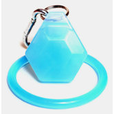 Hexagon Keychain and Bracelet in Blue Topaz