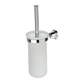 Cantori Wall-mount Frosted Glass Toilet Brush Holder