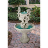 Resin Cherubs at Play Sculptural Fountain