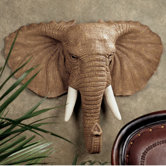 Lord Earl Houghton's Elephant Wall Sculpture