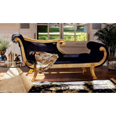 Cleopatra Neoclassica Fabric Chaise Lounge