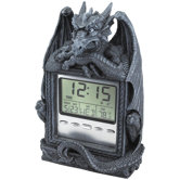 Dragon's Time LCD Alarm Clock in Grey Stone