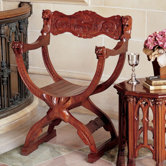 Medieval Cross Frame Arm Chair