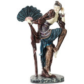Fan Dancer Art Deco Dancer Sculpture