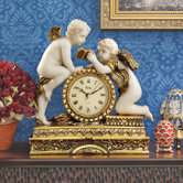 Chateau Carbonne Cherub Mantle Clock