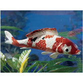 Japanese Floating Koi Large Sculpture
