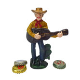Cactus Pete the Cowboy Cast Iron Bottle Opener
