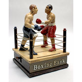 Battling Boxers Die Mechanical Coin Bank