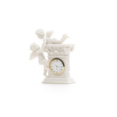 Baroque Twin Cherubs Desktop Clock