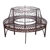 Premier Circular Wrap around Metal Garden Tree Bench