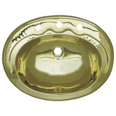 Decorative Drop-in Smooth Oval Basin