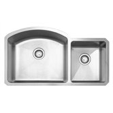 Noah's Chefhaus 36.875" Double Bowl Undermount Kitchen Sink