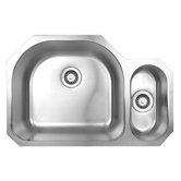 Noah's Chefhaus 20.875" Double Bowl Undermount Kitchen Sink
