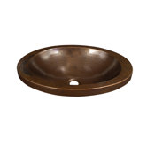 Hibiscus Hand Hammered Copper Bathroom Sink