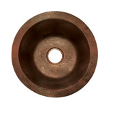Redondo Grande Hand Hammered Copper Bar Sink