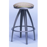 Stiletto Contemporary Backless Swivel Barstool