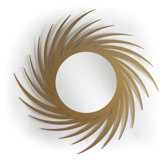 Sunburst Round Mirror