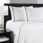 Admiralty Baratto Sheet Set with Triple Embroidered Stripes