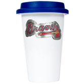 MLB 12oz Double Wall Tumbler with Blue Lid