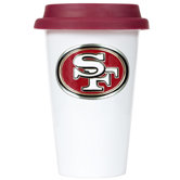 NFL 12oz Double Wall Tumbler with Maroon Lid
