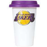 NBA 12oz Double Wall Tumbler with Purple Lid