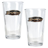 NHL Pint Ale Glass 2 Piece Set - Primary Logo