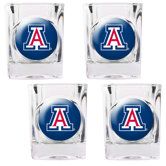 NCAA Square Shot Glass 4 Piece Set