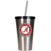 NCAA 16oz Stainless Steel Insulated Tumbler with Straw