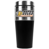 NHL 16oz Stainless Steel Travel Tumbler with Black Sleeve