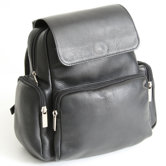 Vaquetta Nappa Knapsack in Black